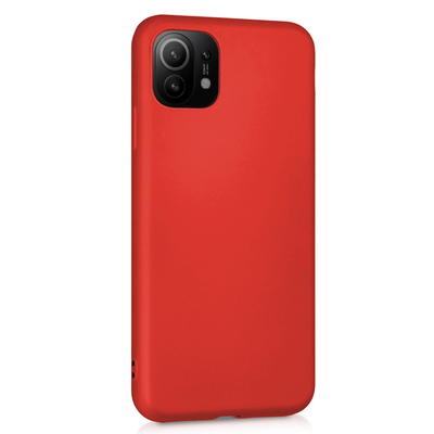Microsonic Xiaomi Mi 11 Kılıf Matte Silicone Kırmızı
