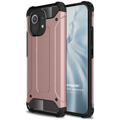 Microsonic Xiaomi Mi 11 Kılıf Rugged Armor Rose Gold