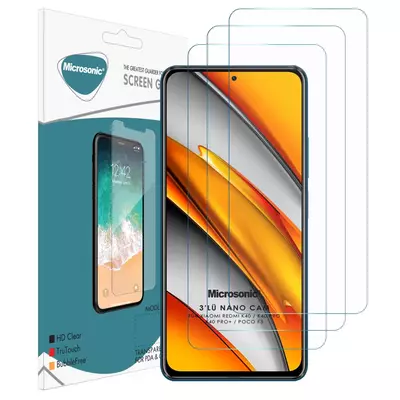 Microsonic Xiaomi Mi 11i Screen Protector Nano Glass Cam Ekran Koruyucu (3'lü Paket)