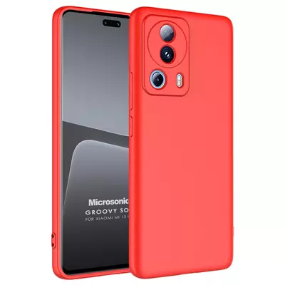Microsonic Xiaomi Mi 13 Lite Kılıf Groovy Soft Kırmızı