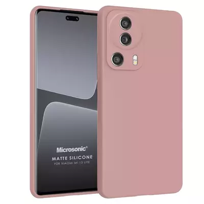 Microsonic Xiaomi Mi 13 Lite Kılıf Matte Silicone Rose Gold