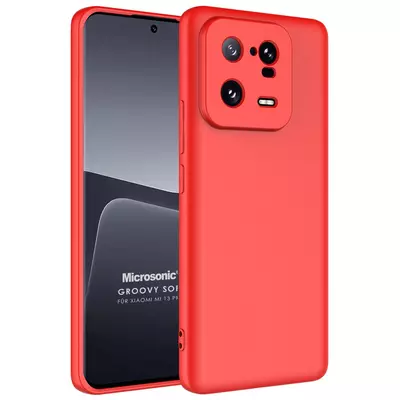 Microsonic Xiaomi Mi 13 Pro Kılıf Groovy Soft Kırmızı