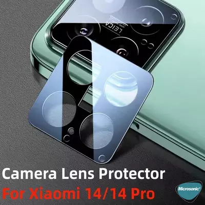 Microsonic Xiaomi Mi 14 Pro Kamera Lens Koruma Camı V2 Siyah