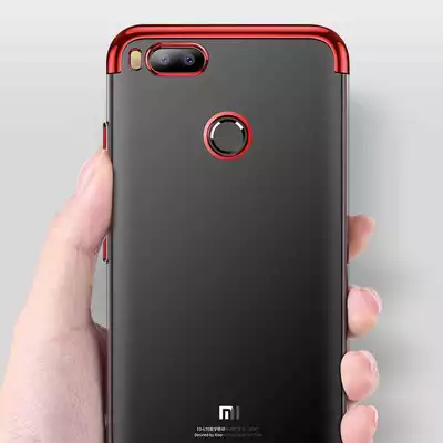 Microsonic Xiaomi Mi 5X Kılıf Skyfall Transparent Clear Kırmızı