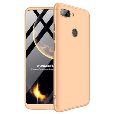 Microsonic Xiaomi Mi 8 Lite Kılıf Double Dip 360 Protective AYS Gold