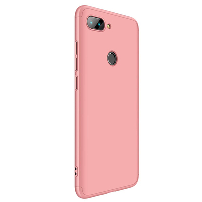 Microsonic Xiaomi Mi 8 Lite Kılıf Double Dip 360 Protective AYS Rose Gold