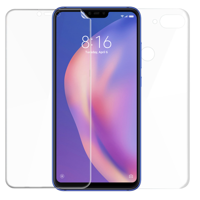 Microsonic Xiaomi Mi 8 Lite Kavisli Ekran Koruyucu Film Seti - Ön ve Arka