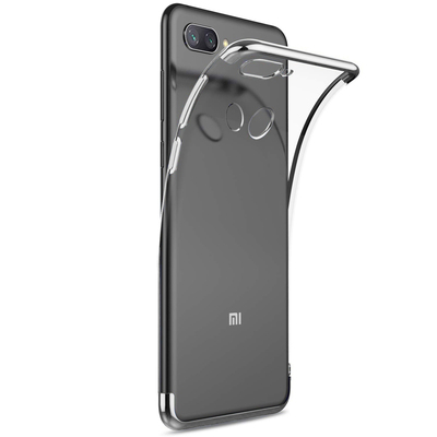 Microsonic Xiaomi Mi 8 Lite Kılıf Skyfall Transparent Clear Gümüş