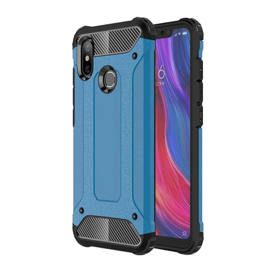 Microsonic Xiaomi Mi 8 SE Kılıf Rugged Armor Mavi