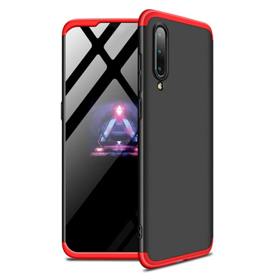 Microsonic Xiaomi Mi 9 Kılıf Double Dip 360 Protective AYS Siyah - Kırmızı