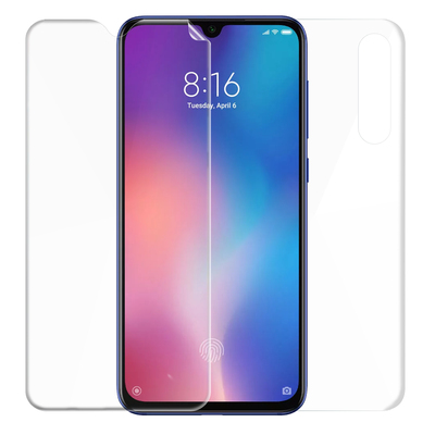 Microsonic Xiaomi Mi 9 Kavisli Ekran Koruyucu Film Seti - Ön ve Arka