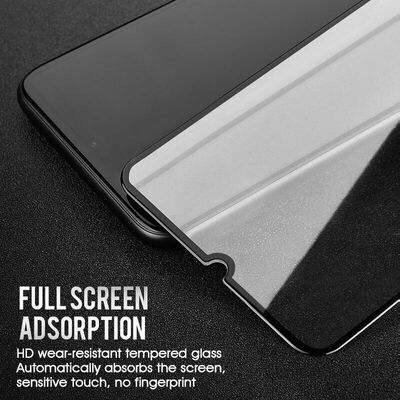 Microsonic Xiaomi Mi 9 Lite Kavisli Temperli Cam Ekran Koruyucu Film Siyah