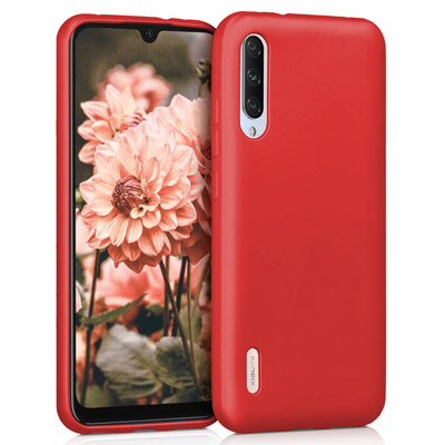 Microsonic Xiaomi Mi 9 Lite Kılıf Matte Silicone Kırmızı