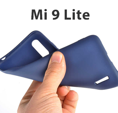 Microsonic Xiaomi Mi 9 Lite Kılıf Matte Silicone Lacivert