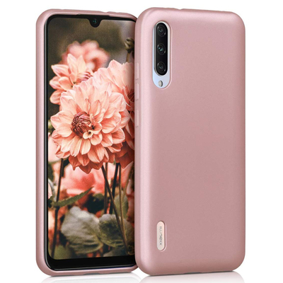 Microsonic Xiaomi Mi 9 Lite Kılıf Matte Silicone Rose Gold