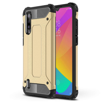 Microsonic Xiaomi Mi 9 Lite Kılıf Rugged Armor Gold