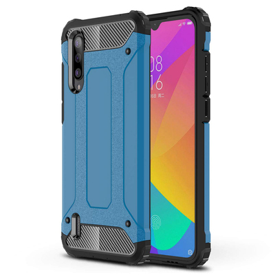 Microsonic Xiaomi Mi 9 Lite Kılıf Rugged Armor Mavi