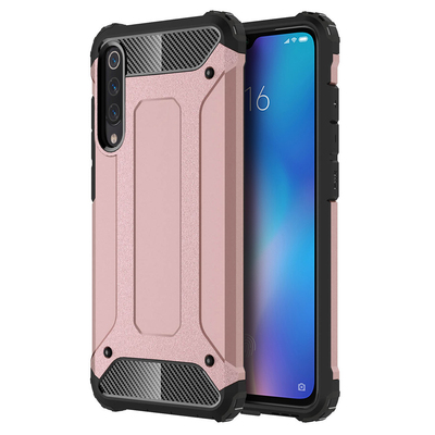 Microsonic Xiaomi Mi 9 Kılıf Rugged Armor Rose Gold