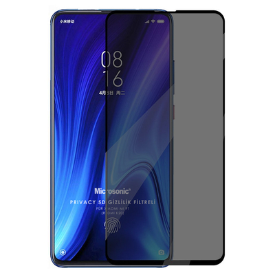 Microsonic Xiaomi Mi 9T Invisible Privacy Kavisli Ekran Koruyucu Siyah