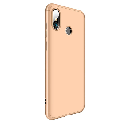 Microsonic Xiaomi Mi A2 Kılıf Double Dip 360 Protective AYS Gold