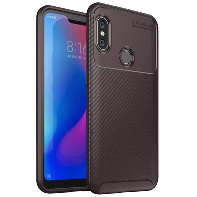 Microsonic Xiaomi Mi A2 Lite Kılıf Legion Series Kahverengi