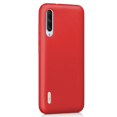 Microsonic Xiaomi Mi A3 Kılıf Matte Silicone Kırmızı