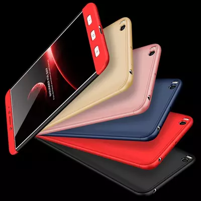 Microsonic Xiaomi Mi Max 2 Kılıf Double Dip 360 Protective Siyah Kırmızı