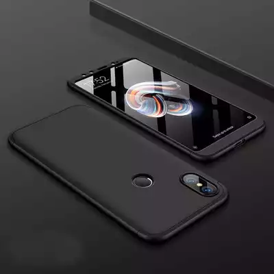 Microsonic Xiaomi Mi Max 3 Kılıf Double Dip 360 Protective Siyah
