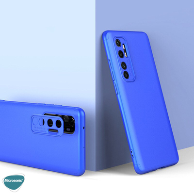 Microsonic Xiaomi Mi Note 10 Lite Kılıf Double Dip 360 Protective AYS Mavi