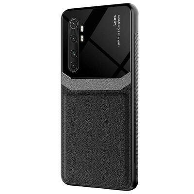 Microsonic Xiaomi Mi Note 10 Lite Kılıf Uniq Leather Siyah