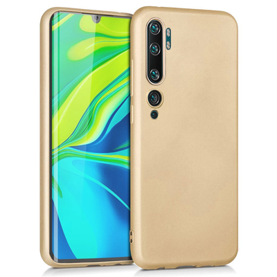 Microsonic Xiaomi Mi Note 10 Kılıf Matte Silicone Gold