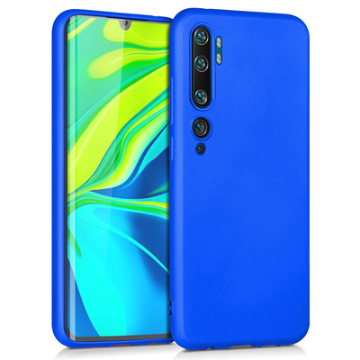 Microsonic Xiaomi Mi Note 10 Kılıf Matte Silicone Mavi