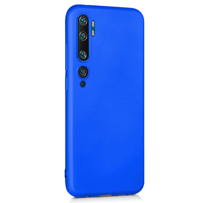Microsonic Xiaomi Mi Note 10 Pro Kılıf Matte Silicone Mavi