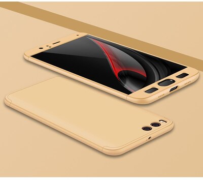 Microsonic Xiaomi Mi Note 3 Kılıf Double Dip 360 Protective AYS Gold