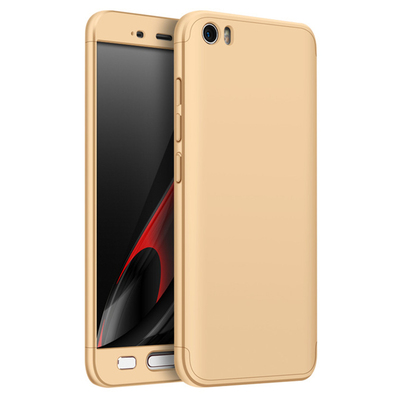 Microsonic Xiaomi Mi5 Kılıf Double Dip 360 Protective AYS Gold