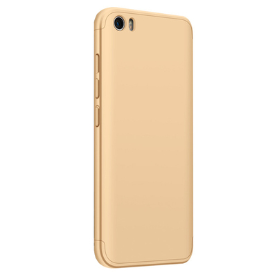 Microsonic Xiaomi Mi5 Kılıf Double Dip 360 Protective AYS Gold