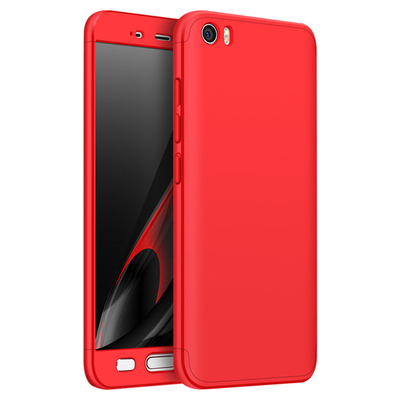 Microsonic Xiaomi Mi5 Kılıf Double Dip 360 Protective AYS Kırmızı