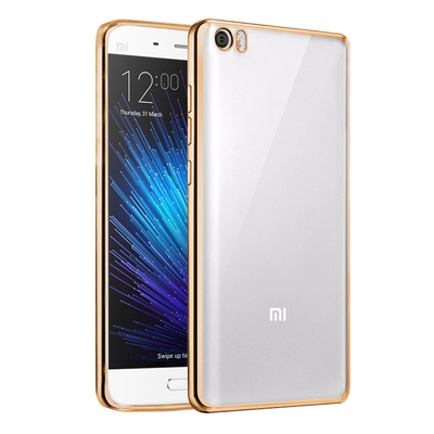 Microsonic Xiaomi Mi5 Pro Kılıf Skyfall Transparent Clear Gold