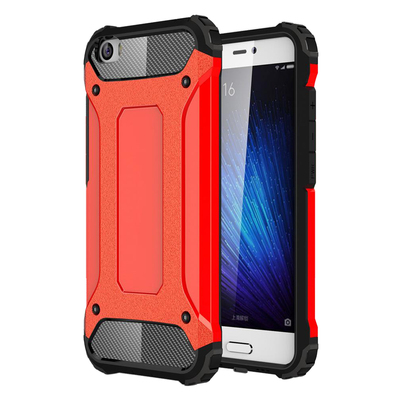 Microsonic Xiaomi Mi5 Kılıf Rugged Armor Kırmızı