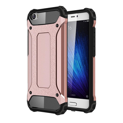 Microsonic Xiaomi Mi5 Kılıf Rugged Armor Rose Gold