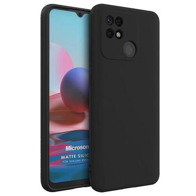 Microsonic Xiaomi Poco C40 Kılıf Matte Silicone Siyah