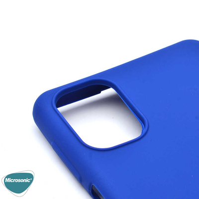 Microsonic Xiaomi Poco M3 Kılıf Matte Silicone Mavi