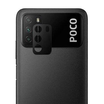 Microsonic Xiaomi Poco M3 V2 Kamera Lens Koruyucu Siyah