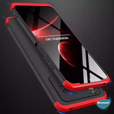 Microsonic Xiaomi Poco M4 Pro 4G Kılıf Double Dip 360 Protective AYS Rose Gold