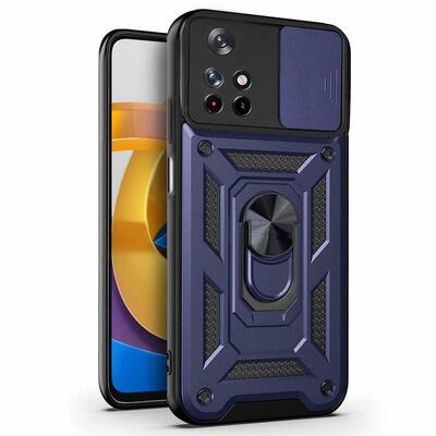 Microsonic Xiaomi Poco M4 Pro Kılıf Impact Resistant Lacivert