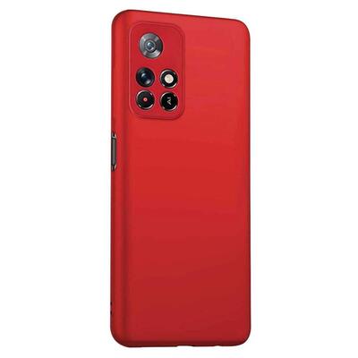 Microsonic Xiaomi Poco M4 Pro Kılıf Matte Silicone Kırmızı