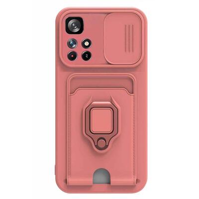 Microsonic Xiaomi Poco M4 Pro Kılıf Multifunction Silicone Pembe