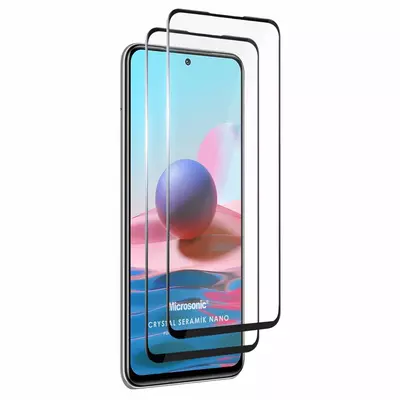 Microsonic Xiaomi Poco M5s Crystal Seramik Nano Ekran Koruyucu Siyah (2 Adet)