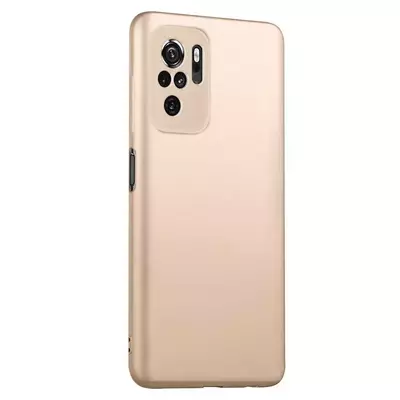 Microsonic Xiaomi Poco M5s Kılıf Matte Silicone Gold