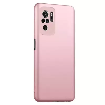 Microsonic Xiaomi Poco M5s Kılıf Matte Silicone Rose Gold